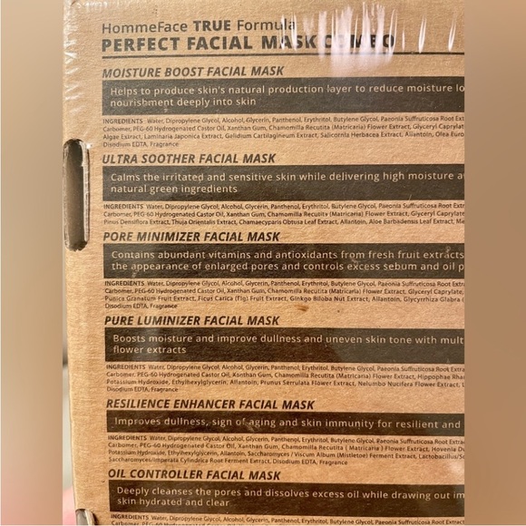 Hommeface face masks for his self care- great gift idea for him- New unopened - Picture 9 of 9
